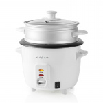 Nedis Rice Cooker | 0.6 l | 300 W | Aluminum Steamer | Non stick coating | Removable bowl | Auto shut-off Nedis Rice Cooker | 0.6 l | 300 W | Aluminum Steamer | Non stick coating | Removable bowl | Auto shut-off