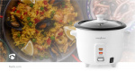 Nedis Rice Cooker | 0.6 l | 300 W | Aluminum Steamer | Non stick coating | Removable bowl | Auto shut-off Nedis Rice Cooker | 0.6 l | 300 W | Aluminum Steamer | Non stick coating | Removable bowl | Auto shut-off