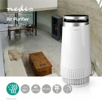 Nedis Air Purifier | Suitable for space up to: 20 m² | Clean Air Delivery Rate (CADR): 130 m³/h | Air quality indicator | White