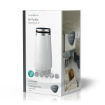 Nedis Air Purifier | Suitable for space up to: 20 m² | Clean Air Delivery Rate (CADR): 130 m³/h | Air quality indicator | White