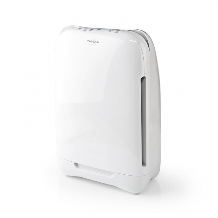 Nedis Air Purifier | Suitable for space up to: 25 m² | Clean Air Delivery Rate (CADR): 200 m³/h | Air quality indicator | White