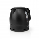 Nedis Electric Kettle | 1.0 l | Plastic | Black | Rotatable 360 degrees | Concealed heating element | Strix® controller | Boil-dry protection Nedis Electric Kettle | 1.0 l | Plastic | Black | Rotatable 360 degrees | Concealed heating element | Strix® controller | Boil-dry protection