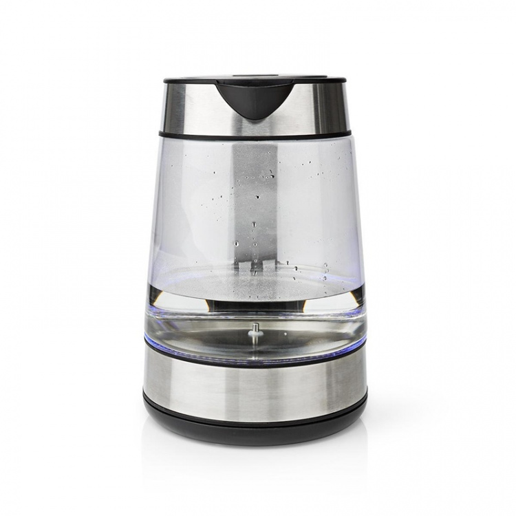 Nedis Electric Kettle | 1.7 l | Glass | Transparent | 60,70,80,90,100 °C | Temperature indicator | Rotatable 360 degrees | Concealed heating element | Strix® controller | Boil-dry protection Nedis Electric Kettle | 1.7 l | Glass | Transparent | 60,70,80,90,100 °C | Temperature indicator | Rotatable 360 degrees | Concealed heating element | Strix® controller | Boil-dry protection
