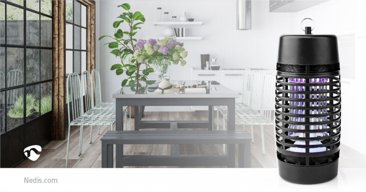 Nedis Mosquito Stop Light Trap | 3 W | Lamp type: LED Light | Effective range: 30 m² | Black