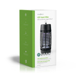 Nedis Mosquito Stop Light Trap | 3 W | Lamp type: LED Light | Effective range: 30 m² | Black