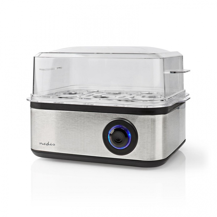 Nedis Egg Boiler | Measuring Cup | Aluminium / Black