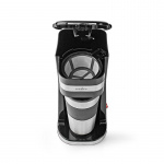 Nedis Coffee Maker | Filter Coffee | 0.4 l | 1 Cups | Black / Silver