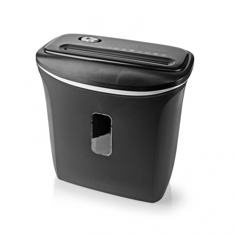 Nedis Paper Shredder | 6x A4 pages | 12 l | Safety standard: DIN 4 | 300 W | Black
