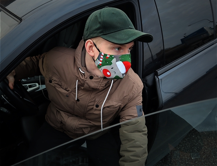 Mouth guard with Christmas motif (Merry X-mas) Mouth guard with Christmas motif (Merry X-mas)