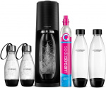 SodaStream TERRA Kolsyremaskin med fem flaskor & patron, Svart