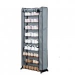 Herzberg HG-8076: 9-layer small shoe rack, gray