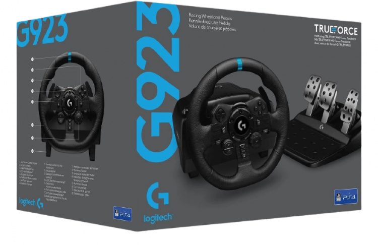Logitech G923 Racingratt med pedaler och Trueforce (PC/PS4)