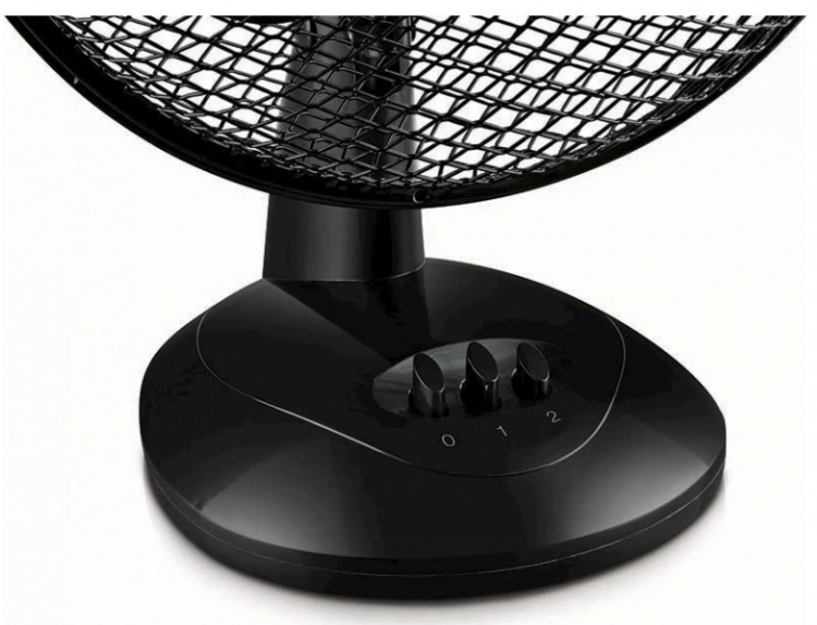 Cooling table fan, 27 cm, Black Cooling table fan, 27 cm, Black