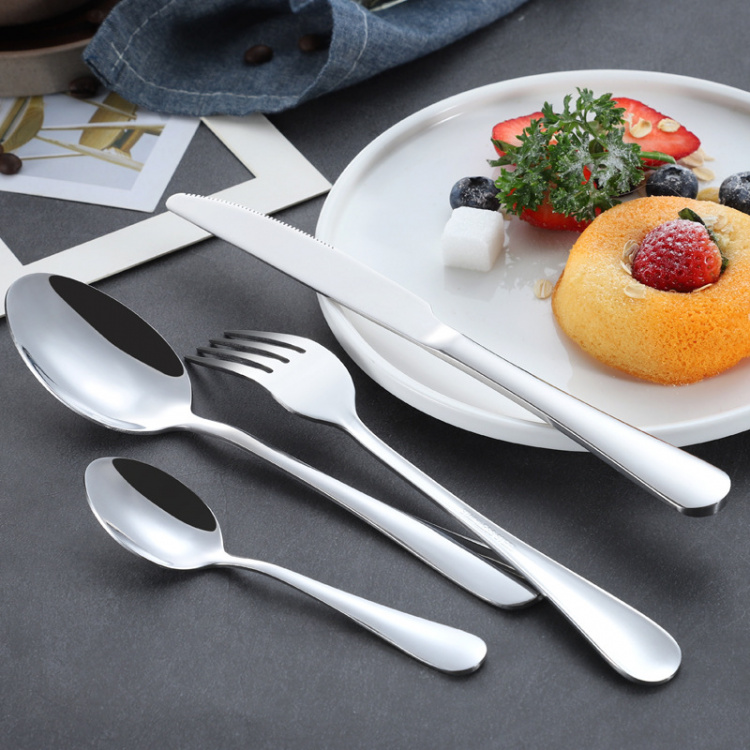 Cutlery set 6 people 24-piece stainless steel cutlery