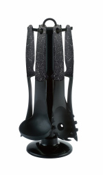 Kitchen utensil set 7-piece, rotatable, for cooking