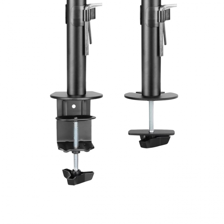 Dual-monitor desk mount and two Acer monitors – Pre-owned, Class C