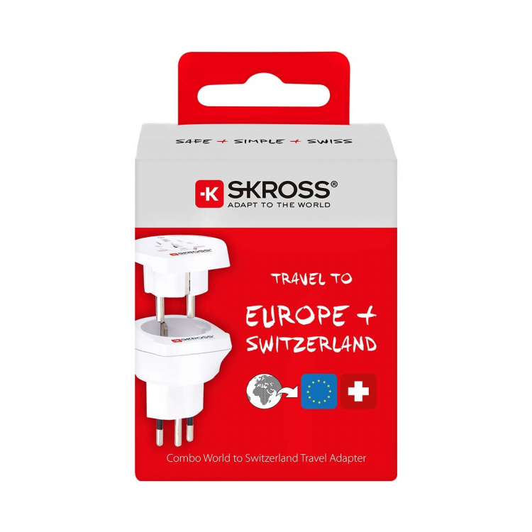 SKROSS Travel Adapter | Combo - World-to-Switzerland Earthed
