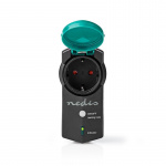 Nedis RF Plug | Mesh / 433 MHz | IP44 | 3680 W | Plug with earth contact / Type F (CEE 7/7) | -20 - 50 °C | Black / Green