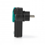 Nedis RF Plug | Mesh / 433 MHz | IP44 | 3680 W | Plug with earth contact / Type F (CEE 7/7) | -20 - 50 °C | Black / Green