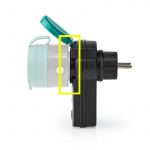 Nedis RF Plug | Mesh / 433 MHz | IP44 | 3680 W | Plug with earth contact / Type F (CEE 7/7) | -20 - 50 °C | Black / Green