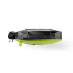 Nedis Cable Reel | Plug with earth contact | 10.0 m | 3000 W | 16 A | Kind of grounding: Side Contacts | 230 V AC 50/60 Hz | Socket angle: 90 ° | H05VV-F 3G1.5mm² | Fuse: Yes | Black / Green Nedis Cable Reel | Plug with earth contact | 10.0 m | 3000 W | 16 A | Kind of grounding: Side Contacts | 230 V AC 50/60 Hz | Socket angle: 90 ° | H05VV-F 3G1.5mm² | Fuse: Yes | Black / Green