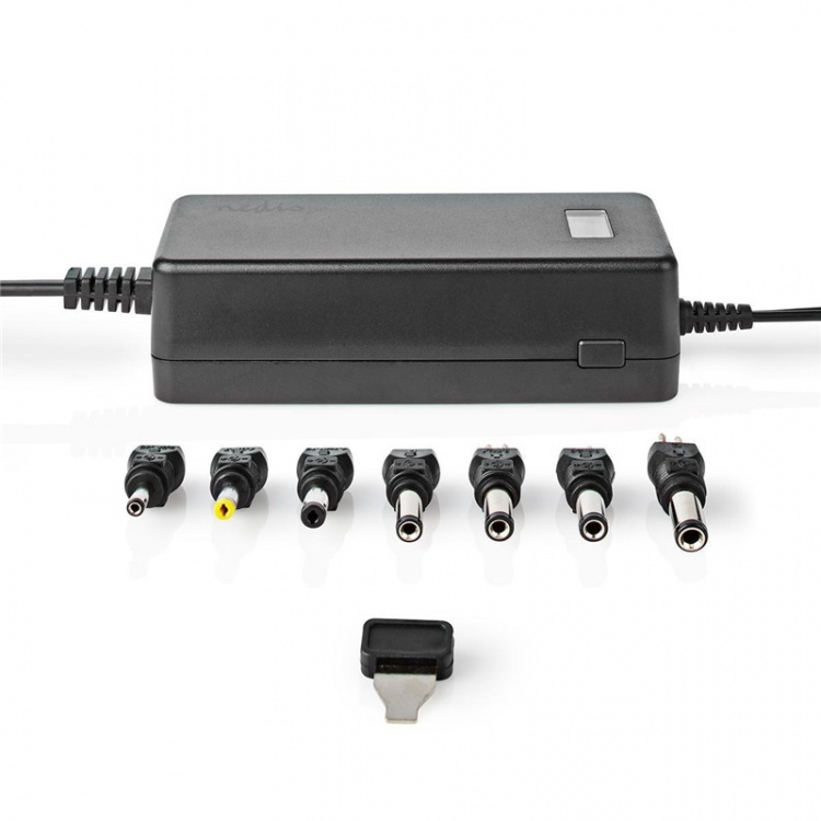 Nedis Universal AC Power Adapter | 36 W | 5 - 24 V DC | 1.80 m | 2.4 - 3.0 A | 7 plug(s) | Black Nedis Universal AC Power Adapter | 36 W | 5 - 24 V DC | 1.80 m | 2.4 - 3.0 A | 7 plug(s) | Black