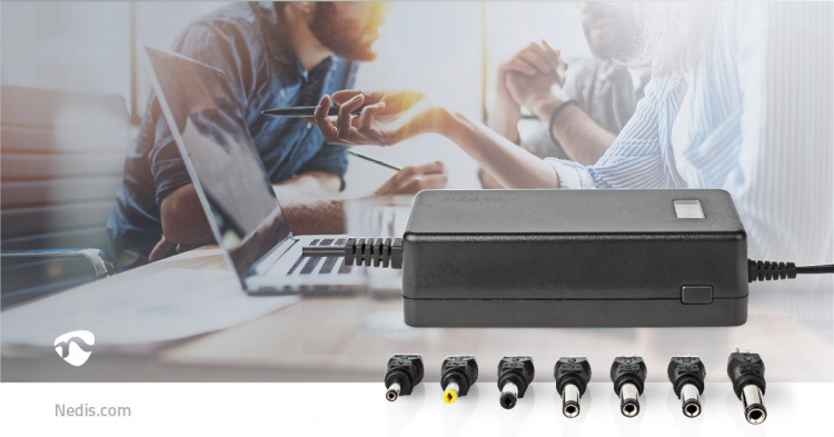 Nedis Universal AC Power Adapter | 36 W | 5 - 24 V DC | 1.80 m | 2.4 - 3.0 A | 7 plug(s) | Black Nedis Universal AC Power Adapter | 36 W | 5 - 24 V DC | 1.80 m | 2.4 - 3.0 A | 7 plug(s) | Black