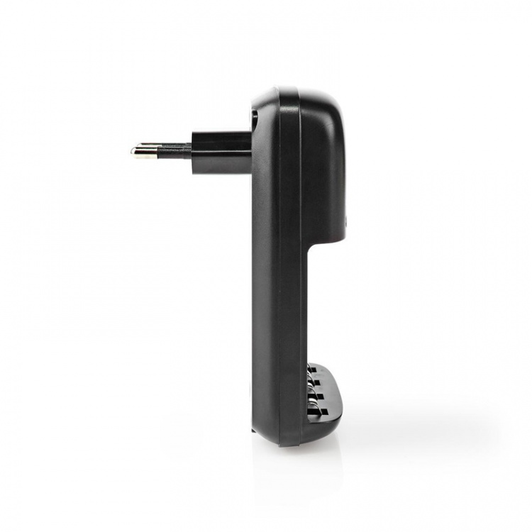 Nedis NiMH Battery Charger AA / AAA | 1.2 / 9 V DC | 0.5 A | Trickle charging | Type C (CEE 7/16) | Battery type: AA / AAA / E-Block | Black Nedis NiMH Battery Charger AA / AAA | 1.2 / 9 V DC | 0.5 A | Trickle charging | Type C (CEE 7/16) | Battery type: AA / AAA / E-Block | Black