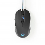 Nedis Gaming Combo Kit | 3-in-1 | Headset, Mouse and Mouse Pad | Black / Blue