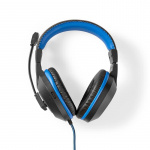 Nedis Gaming Combo Kit | 3-in-1 | Headset, Mouse and Mouse Pad | Black / Blue