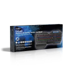 Nedis Wired Gaming Keyboard | USB | Mechanical Keys | RGB | German | DE Layout | USB Powered | Power cable length: 1.70 m | Gaming