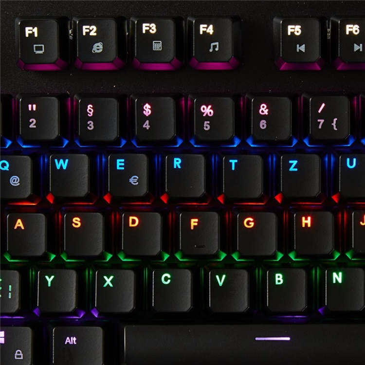 Nedis Wired Gaming Keyboard | USB | Mechanical Keys | RGB | German | DE Layout | USB Powered | Power cable length: 1.70 m | Gaming