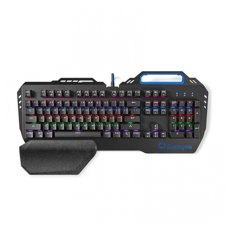Nedis Wired Gaming Keyboard | USB | Mechanical Keys | RGB | US International | US Layout | USB Powered | Power cable length: 1.70 m | Gaming