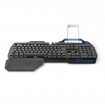 Nedis Wired Gaming Keyboard | USB | Mechanical Keys | RGB | Nordic | ND Layout | USB Powered | Power cable length: 1.70 m | Gaming
