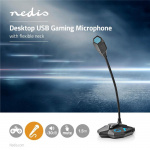 Nedis Gaming Microphone | Used for: Desktop / Notebook | USB | Audio / video / data connections output: 1x 3.5 mm Audio Out | On/Off switch | Headphone output Nedis Gaming Microphone | Used for: Desktop / Notebook | USB | Audio / video / data connections output: 1x 3.5 mm Audio Out | On/Off switch | Headphone output