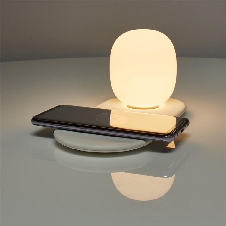 Nedis LED Lamp with Wireless Charger | Dimmer - On Product | Qi | 10 W | With dimming | Warm White | 3000 K