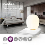 Nedis LED Lamp with Wireless Charger | Dimmer - On Product | Qi | 10 W | With dimming | Warm White | 3000 K