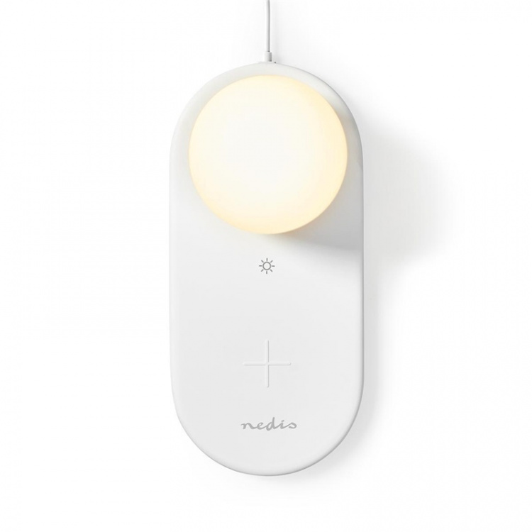 Nedis LED Lamp with Wireless Charger | Dimmer - On Product | Qi | 10 W | With dimming | Warm White | 3000 K