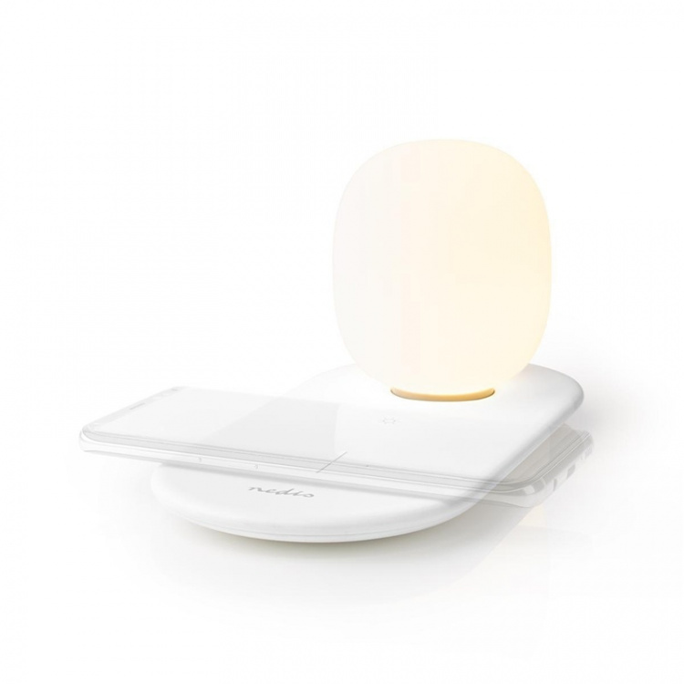 Nedis LED Lamp with Wireless Charger | Dimmer - On Product | Qi | 10 W | With dimming | Warm White | 3000 K