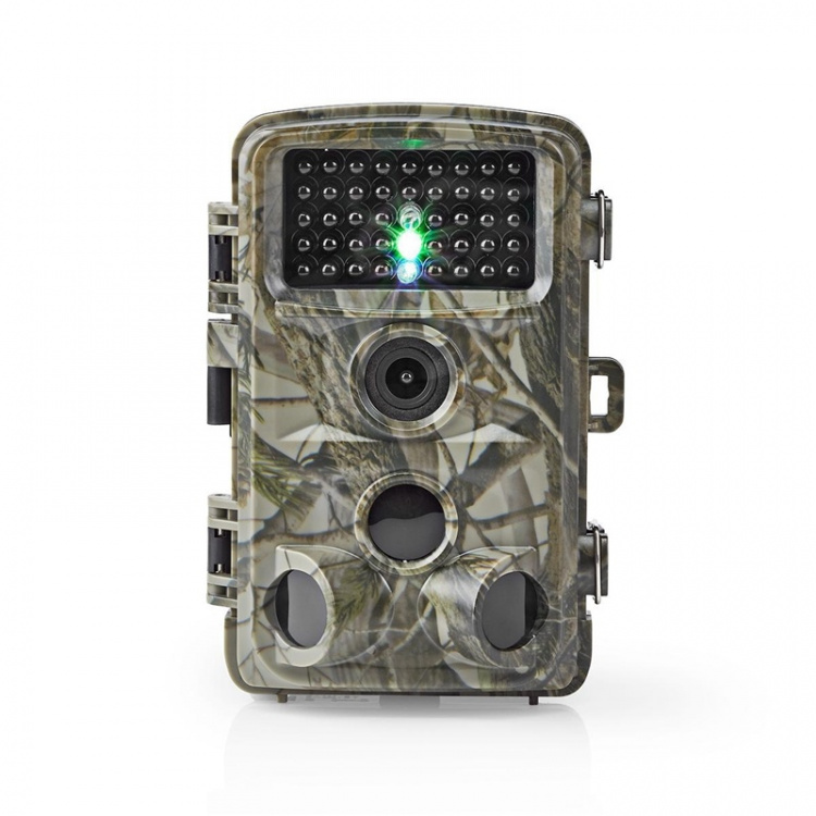 Nedis Wildlife Camera | 1080p@30fps | 24.0 MPixel | 5 MPixel CMOS | IP66 | Black No-Glow IR | Night vision | Viewing angle: 90 ° | Motion sensor | Detection angle: 120 ° | Detection range: 20.0 m | Screen size: 2.4 