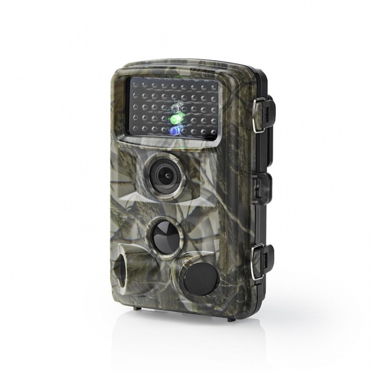 Nedis Wildlife Camera | 1080p@30fps | 24.0 MPixel | 5 MPixel CMOS | IP66 | Black No-Glow IR | Night vision | Viewing angle: 90 ° | Motion sensor | Detection angle: 120 ° | Detection range: 20.0 m | Screen size: 2.4 