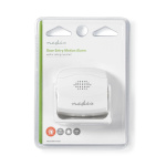 Nedis Motion Detection Alarm | Battery Powered | 3x AAA/LR03 | 80 dB | Detector range: 1.10 m | Detector angle: 10 ° | Ceiling / Wall | White Nedis Motion Detection Alarm | Battery Powered | 3x AAA/LR03 | 80 dB | Detector range: 1.10 m | Detector angle: 10 ° | Ceiling / Wall | White