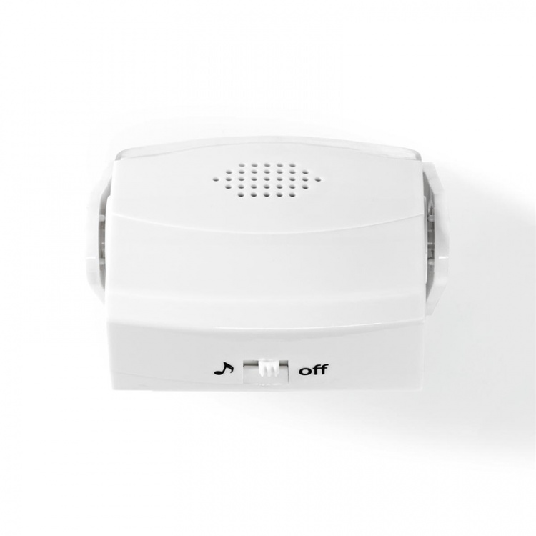 Nedis Motion Detection Alarm | Battery Powered | 3x AAA/LR03 | 80 dB | Detector range: 1.10 m | Detector angle: 10 ° | Ceiling / Wall | White Nedis Motion Detection Alarm | Battery Powered | 3x AAA/LR03 | 80 dB | Detector range: 1.10 m | Detector angle: 10 ° | Ceiling / Wall | White