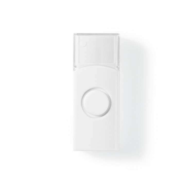 Nedis Wireless Doorbell Set | Battery Powered | 3 V DC | 1x CR2032 | Volume: 80 dB | Signal range: 300 m | IP44 | 36 Melodies | 1 Receiver | White Nedis Wireless Doorbell Set | Battery Powered | 3 V DC | 1x CR2032 | Volume: 80 dB | Signal range: 300 m | IP44 | 36 Melodies | 1 Receiver | White