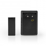 Nedis Wireless Doorbell Set | Mains Powered | 220 - 240 V AC 50 Hz | 1x CR2032 | Volume: 80 dB | Signal range: 300 m | IP44 | Adjustable volume | 36 Melodies | 1 Receiver | Black Nedis Wireless Doorbell Set | Mains Powered | 220 - 240 V AC 50 Hz | 1x CR2032 | Volume: 80 dB | Signal range: 300 m | IP44 | Adjustable volume | 36 Melodies | 1 Receiver | Black