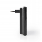 Nedis Wireless Doorbell Set | Mains Powered | 220 - 240 V AC 50 Hz | 1x CR2032 | Volume: 80 dB | Signal range: 300 m | IP44 | Adjustable volume | 36 Melodies | 1 Receiver | Black Nedis Wireless Doorbell Set | Mains Powered | 220 - 240 V AC 50 Hz | 1x CR2032 | Volume: 80 dB | Signal range: 300 m | IP44 | Adjustable volume | 36 Melodies | 1 Receiver | Black