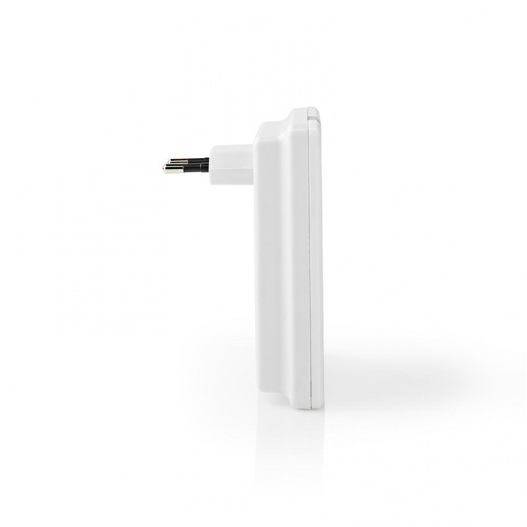 Nedis Wireless Doorbell Set | Mains Powered | 220 - 240 V AC 50 Hz | 1x CR2032 | Volume: 80 dB | Signal range: 300 m | IP44 | Adjustable volume | 36 Melodies | 1 Receiver | White Nedis Wireless Doorbell Set | Mains Powered | 220 - 240 V AC 50 Hz | 1x CR2032 | Volume: 80 dB | Signal range: 300 m | IP44 | Adjustable volume | 36 Melodies | 1 Receiver | White