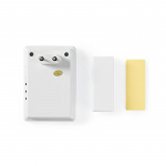 Nedis Wireless Doorbell Set | Mains Powered | 220 - 240 V AC 50 Hz | 1x CR2032 | Volume: 80 dB | Signal range: 300 m | IP44 | Adjustable volume | 36 Melodies | 1 Receiver | White Nedis Wireless Doorbell Set | Mains Powered | 220 - 240 V AC 50 Hz | 1x CR2032 | Volume: 80 dB | Signal range: 300 m | IP44 | Adjustable volume | 36 Melodies | 1 Receiver | White
