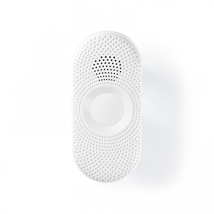 Nedis Wireless Doorbell Set | Mains Powered | 220 - 240 V AC 50 Hz | 1x CR2032 | Volume: 80 dB | Signal range: 300 m | IP44 | Adjustable volume | 36 Melodies | 1 Receiver | Grey / White