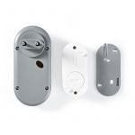 Nedis Wireless Doorbell Set | Mains Powered | 220 - 240 V AC 50 Hz | 1x CR2032 | Volume: 80 dB | Signal range: 300 m | IP44 | Adjustable volume | 36 Melodies | 1 Receiver | Grey / White